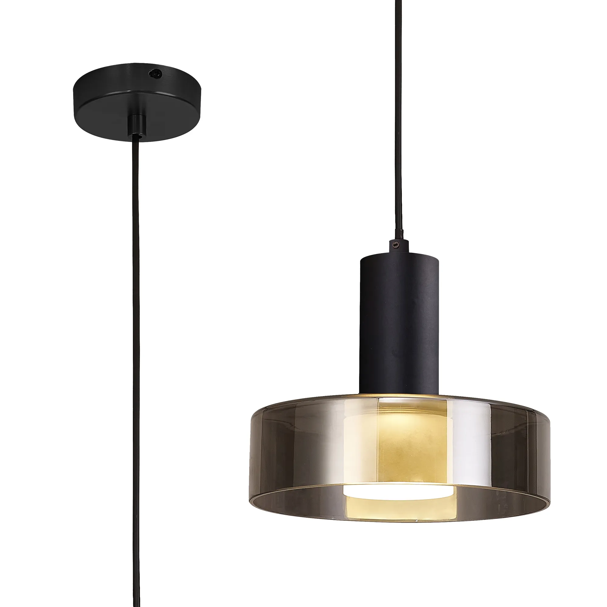 M8429  Gin Pendant 1 Light Black